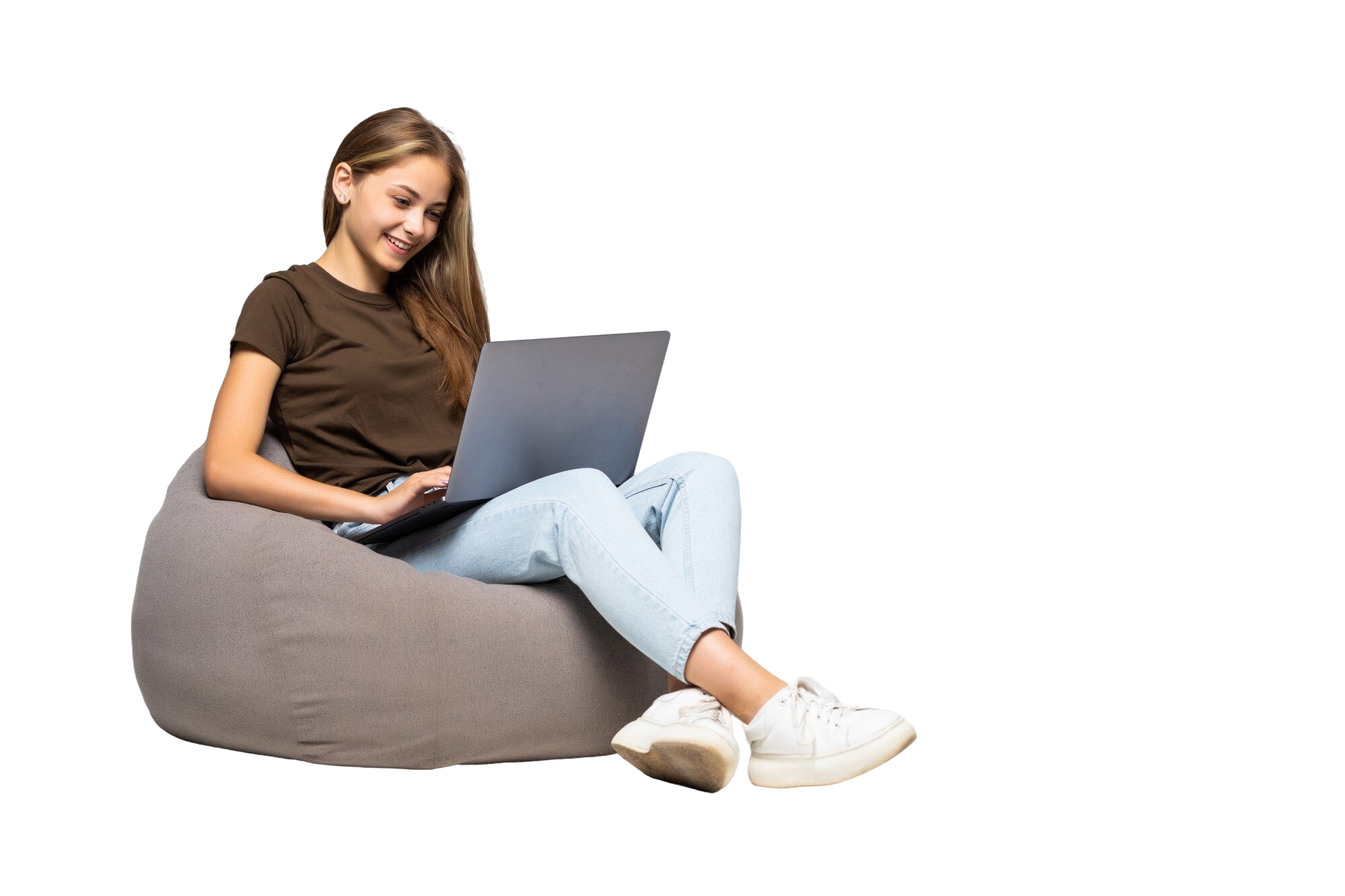 Freelancer working on laptop